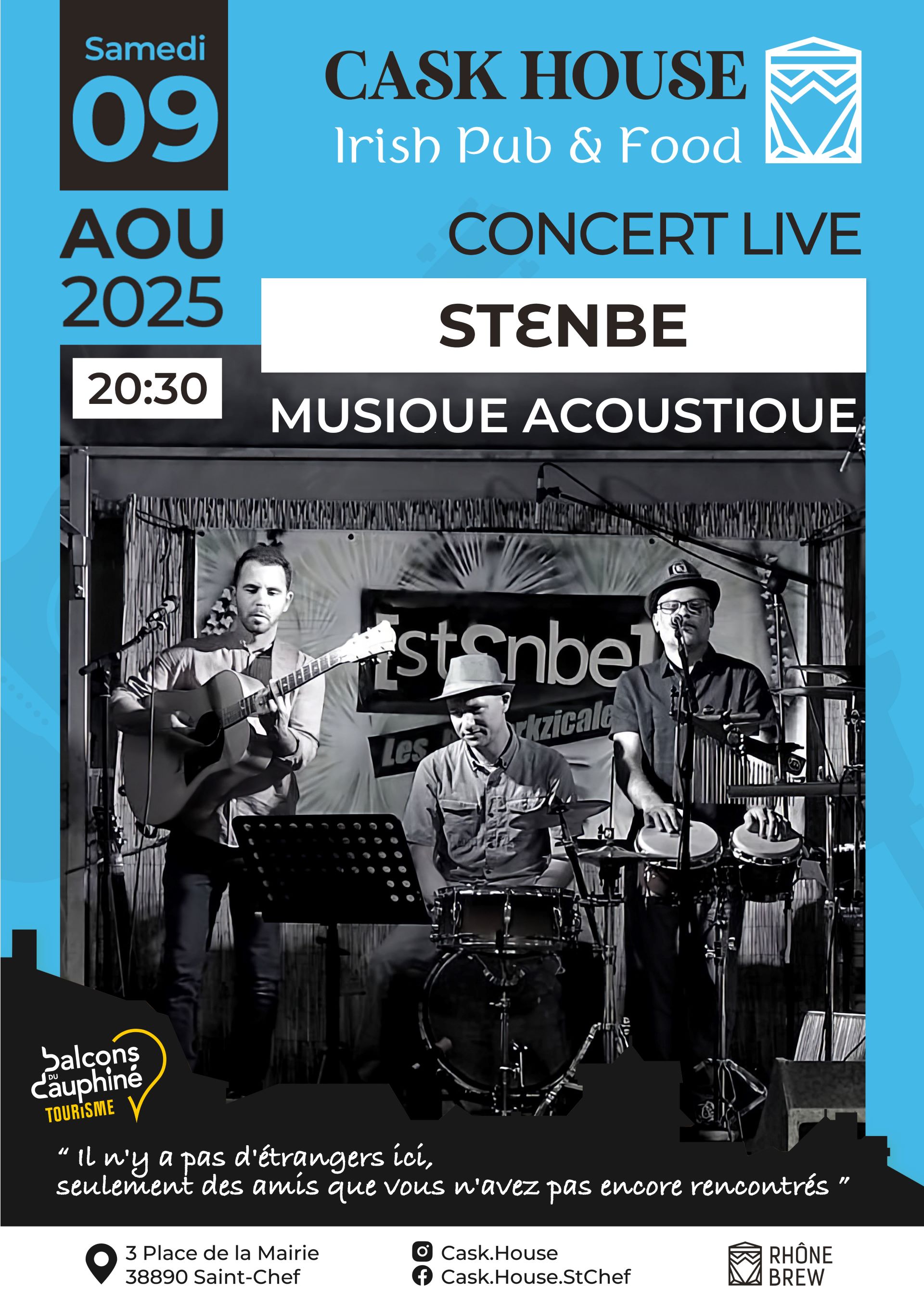 Concert acoustique au Cask House avec Stenbe_Saint-Chef-Office de Tourisme des …