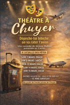Théatre "Dépêche-toi Bibiche, on va rater l'avion "_Chuyer