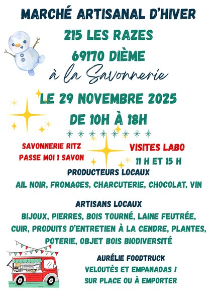 Le petit marché d\'hiver chez les savonnières