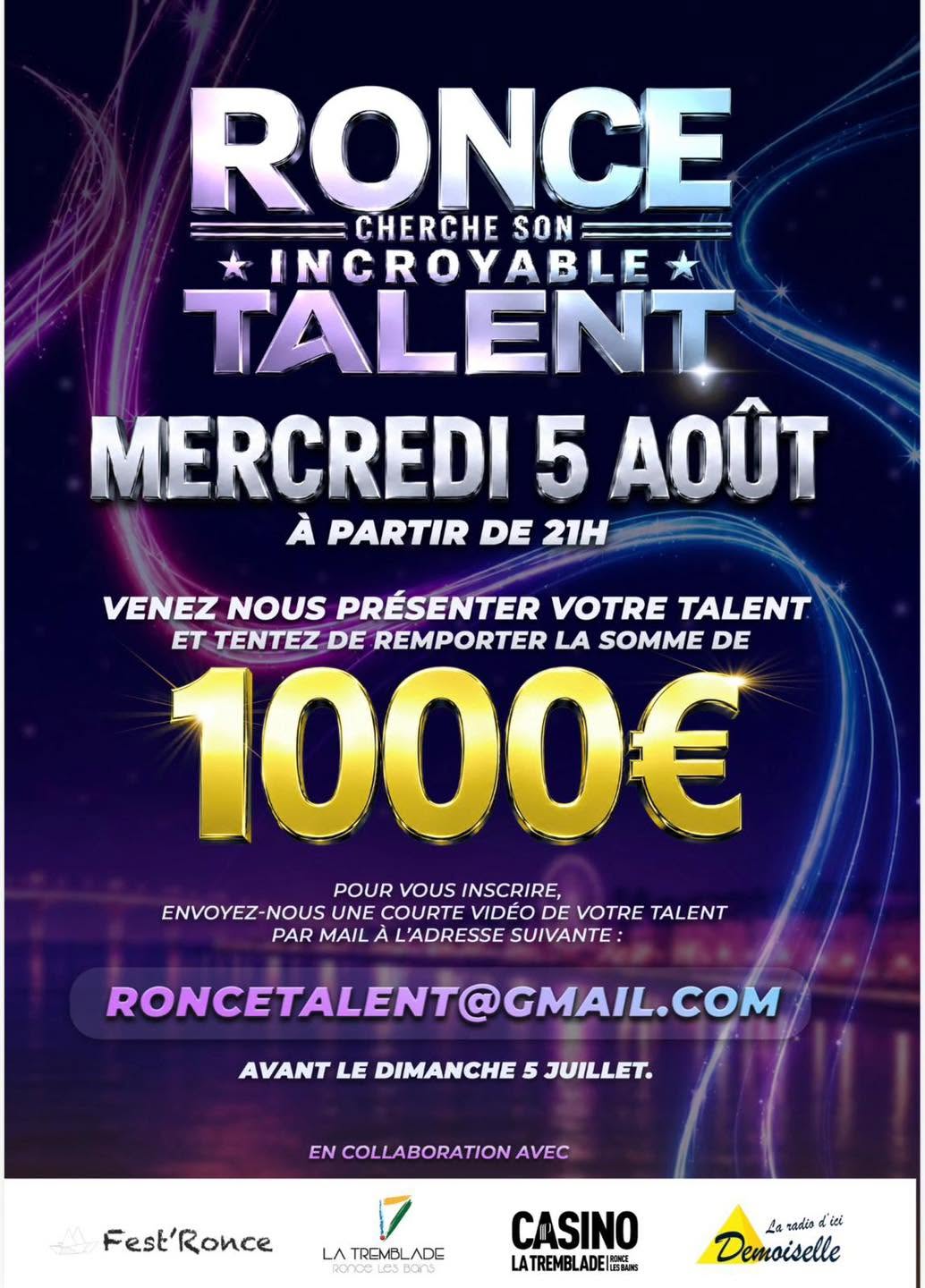 Ronce cherche son incroyable talent