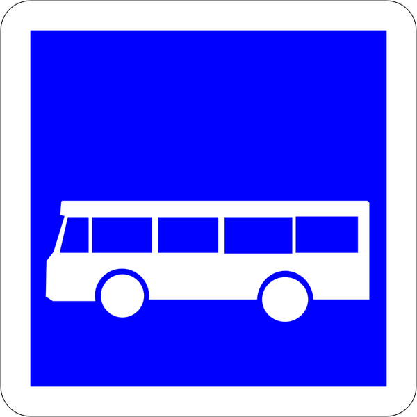 Parking autobus centre village