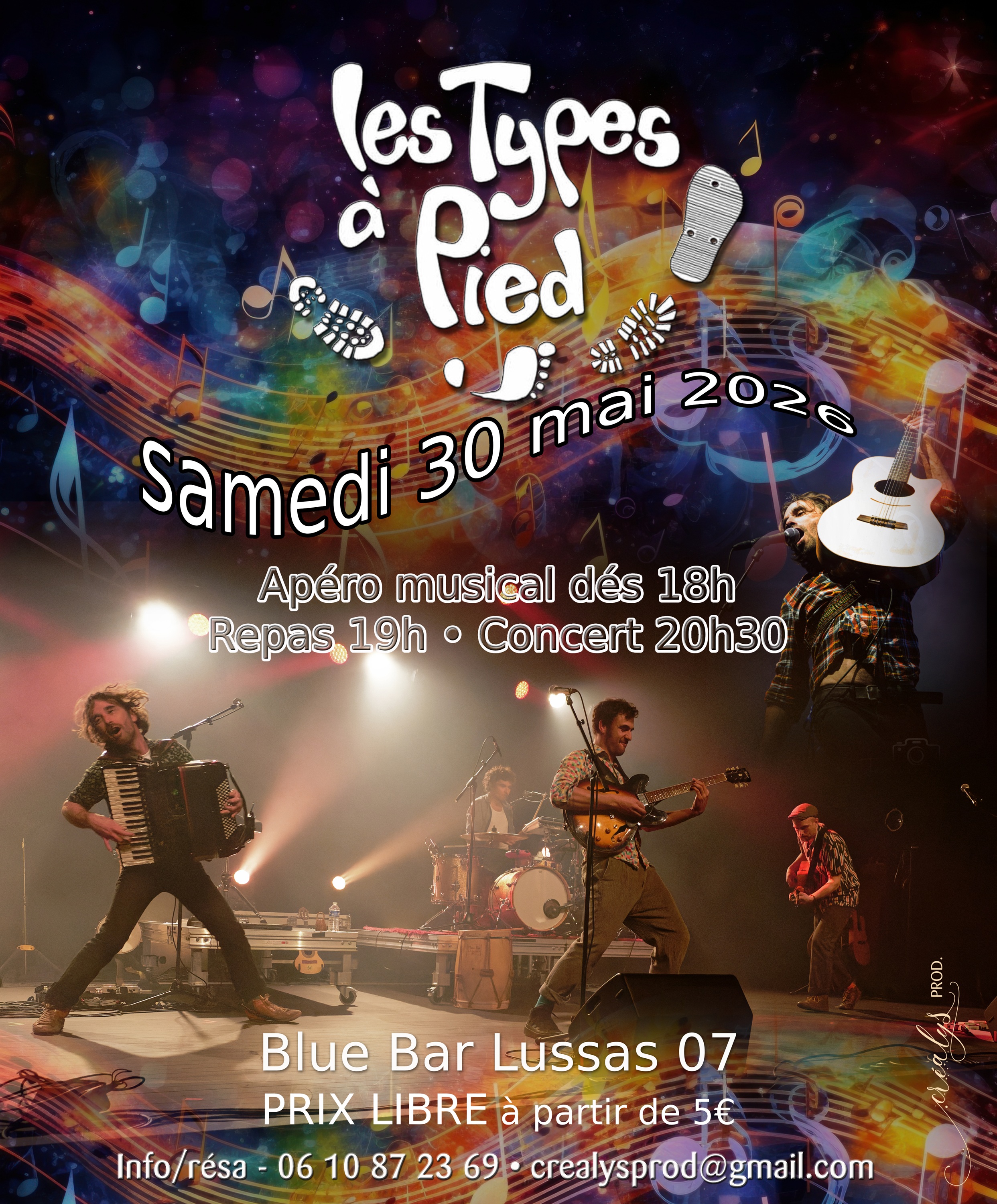 Concert "Les Types à Pied"