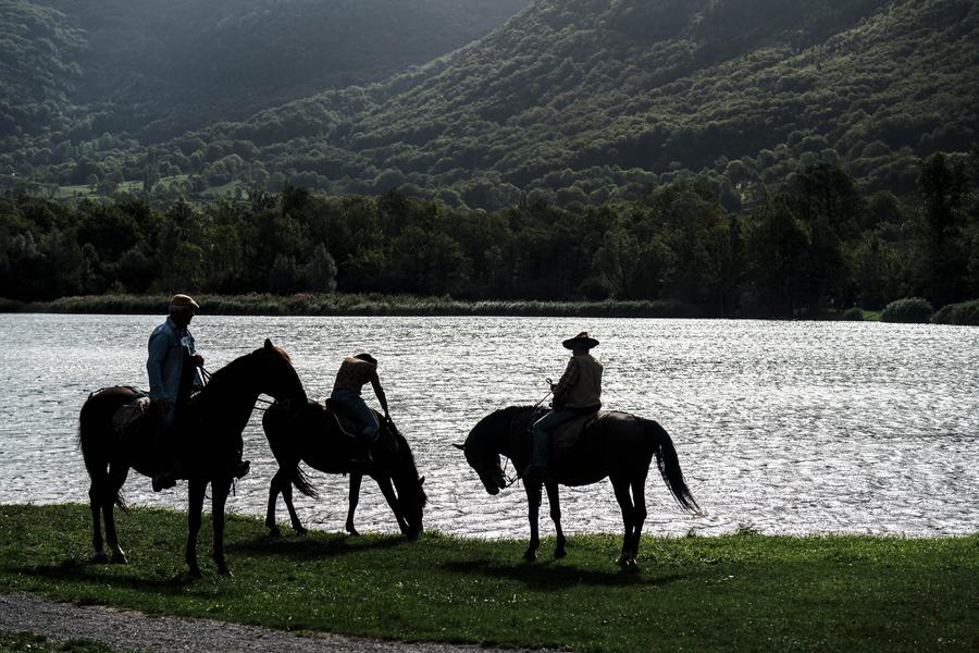 Silhouette 3 cavaliers