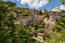 Jaujac - Vue sur le quartier du chastelas ©sourcesetvolcans
