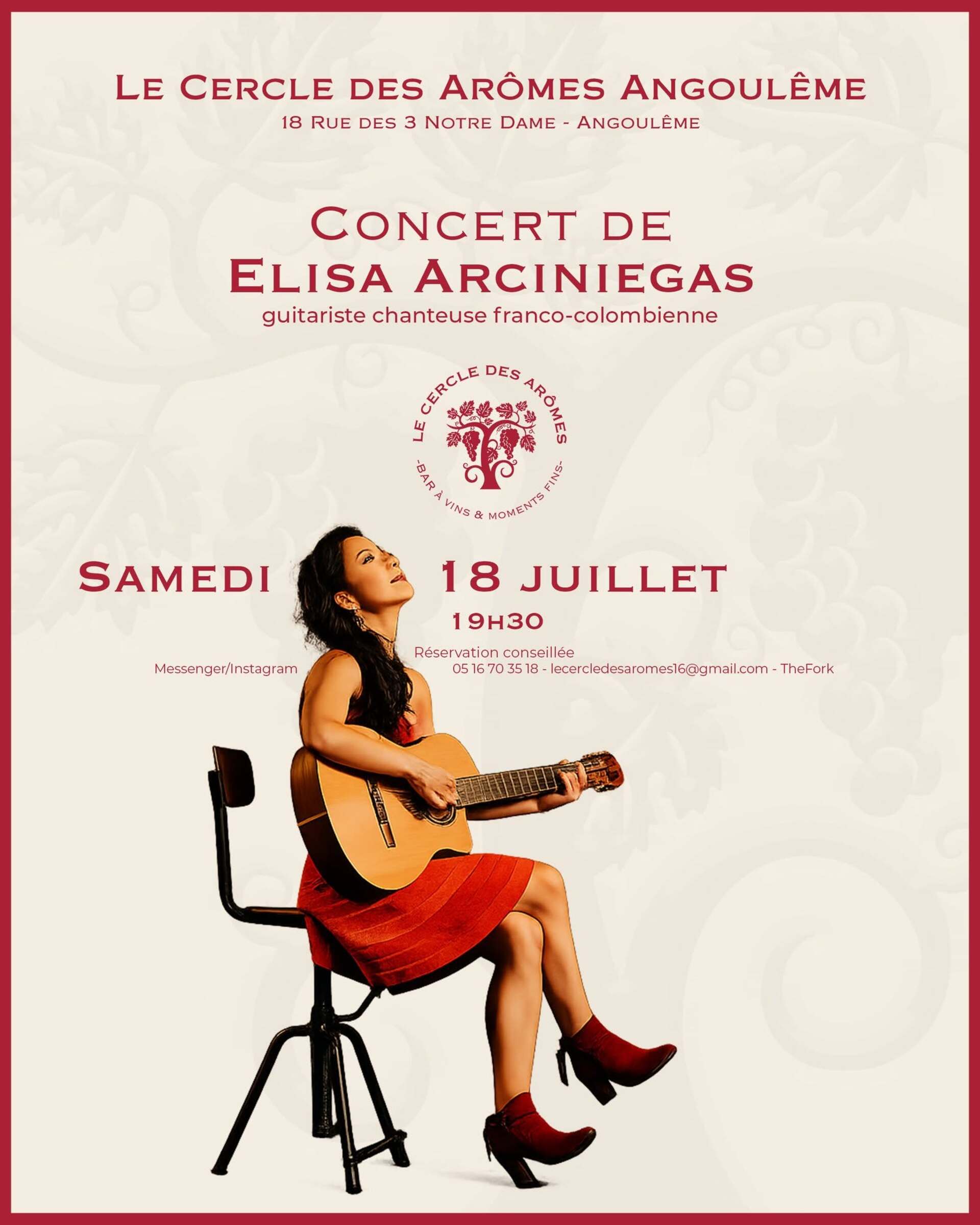 Le cercle des arômes - Elisa Arciniegas en concert