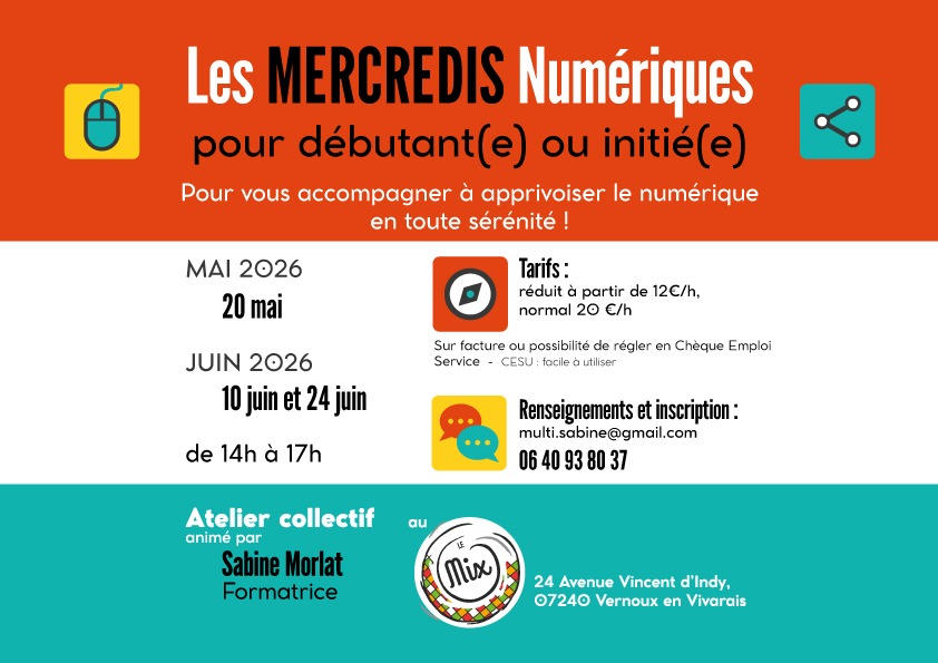 Atelier "Apprivoiser le numérique en toute sérénité"