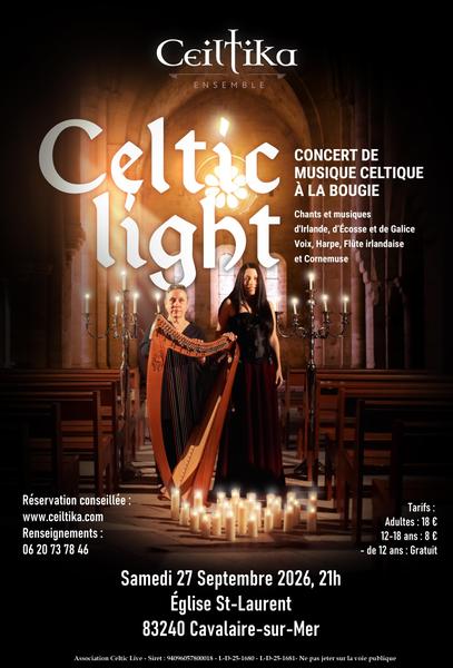 CELTIC LIGHT - concert de musique celtique éclairé à la lueur des bougies_Cavalaire-sur-Mer
