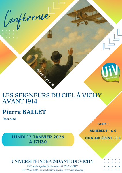 Les Seigneurs du ciel à Vichy avant 1914