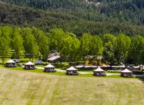 Chalets vu aérienne