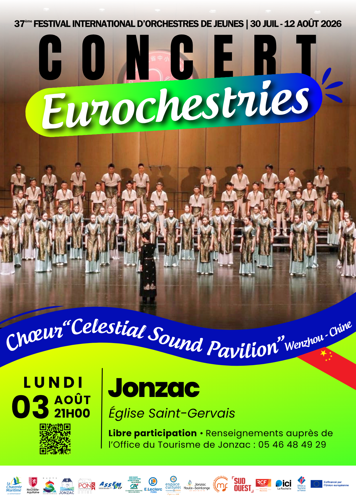 Concert du Chœur "Celestial Sound Pavillon" de Wenzhou (Chine) - 37ème festival international des Eurochestries