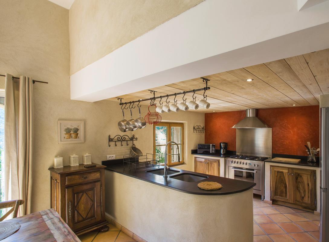 cuisine du coin secret avec sa vue époustouflante