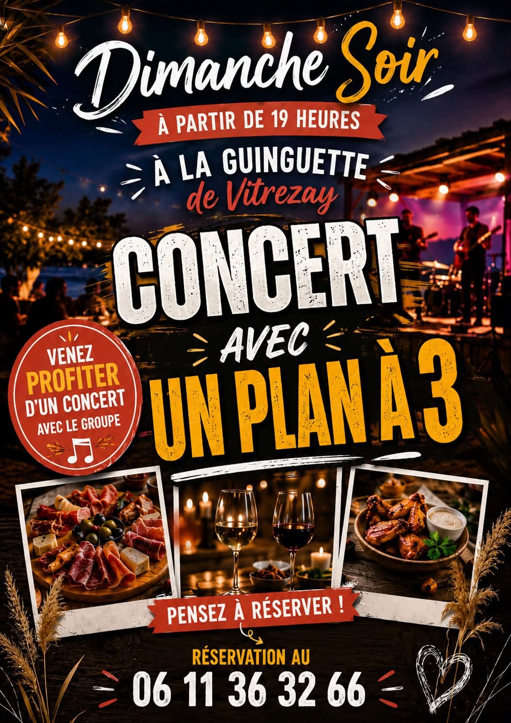 Concert à la guinguette de Vitrezay