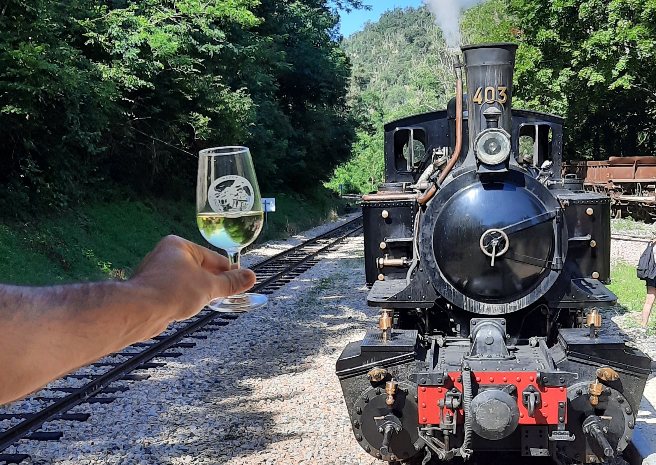 Tasting along the Doux_Train Ardèche