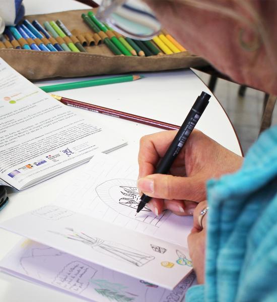 Atelier dessin carnet de vacances à Val Cenis-Lanslevillard