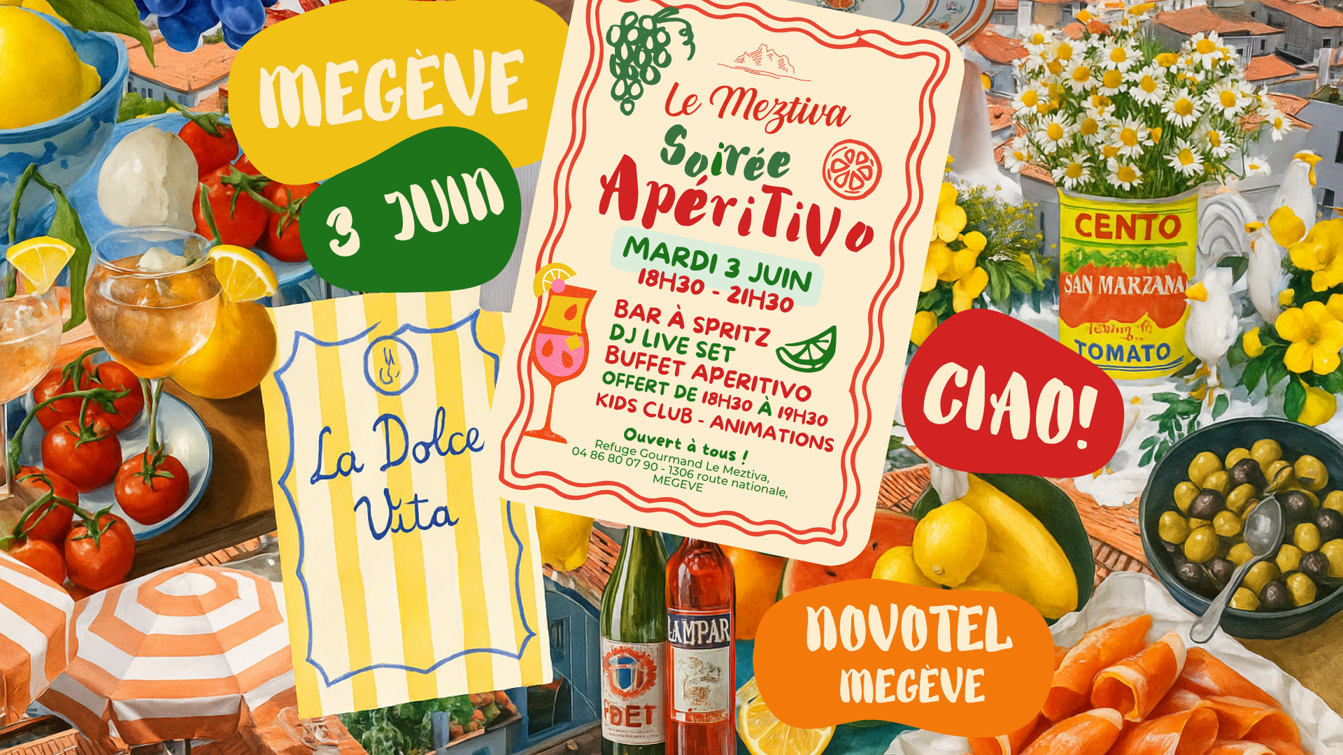 Aperitivo italien au bar Le Meztiva !