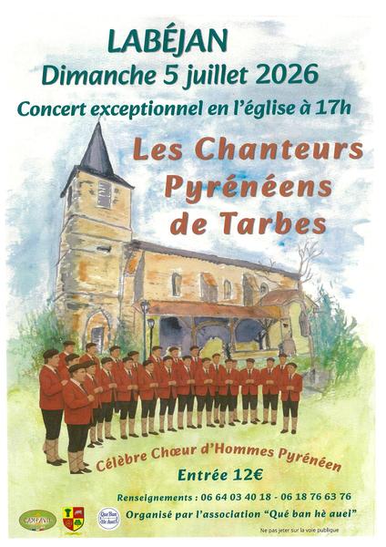 Concert des chanteurs Pyrénées de Tarbes_Labéjan