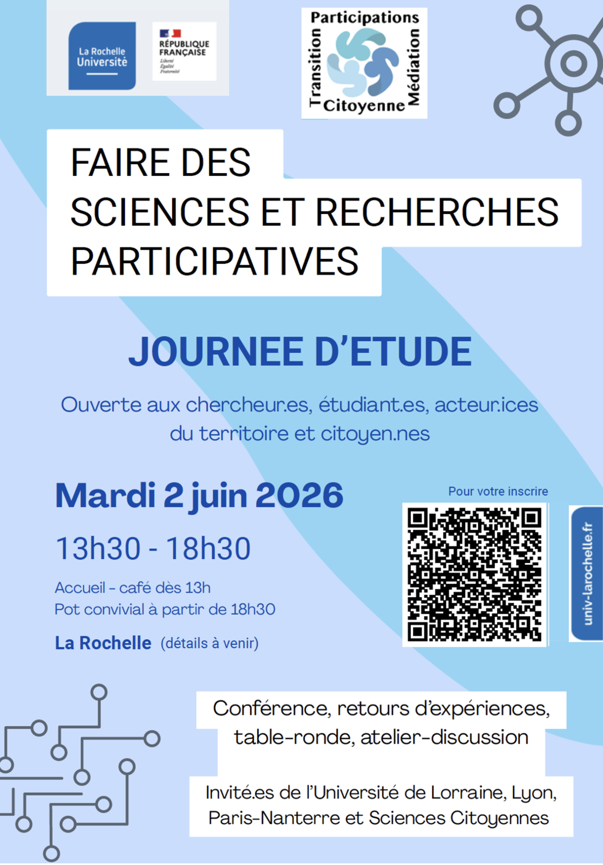 Journée d'étude  - Faire des sciences et recherches participatives