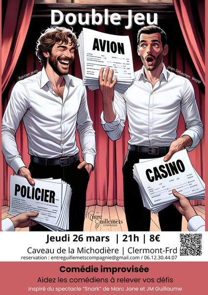 Double Jeu - Théâtre d'improvisation en duo