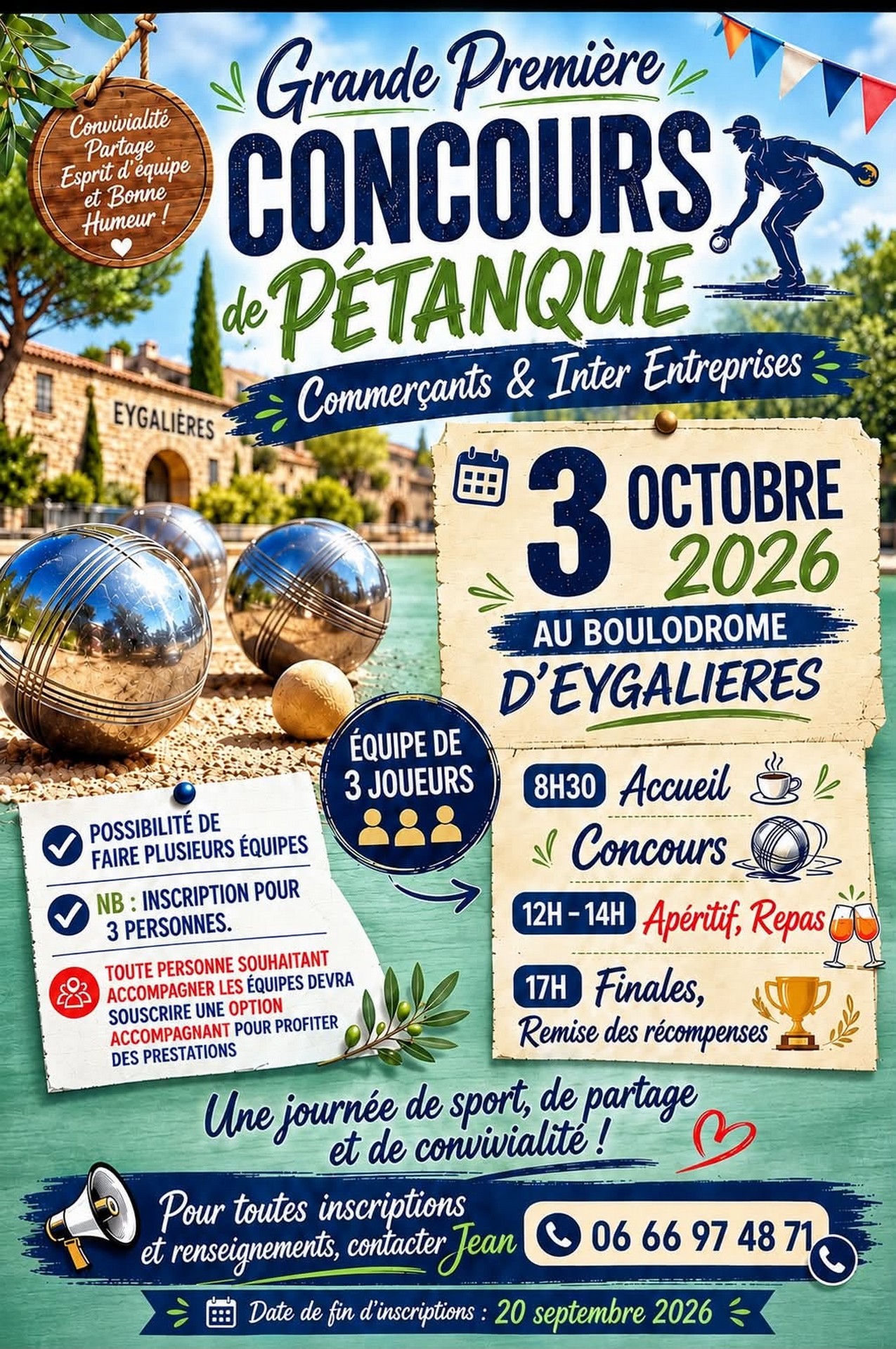 Concours de pétanque commerçants et inter-entreprises