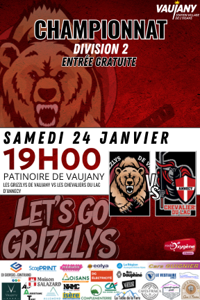 Match de Hockey D2 : Les Grizzlys de Vaujany VS Les Chevaliers du Lac d'Annecy