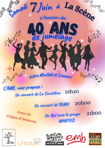 40e anniversaire du jumelage Minfeld-Limours