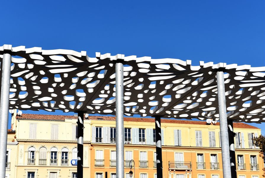 les ombrières | Ville de Hyères, service Communication les ombrières