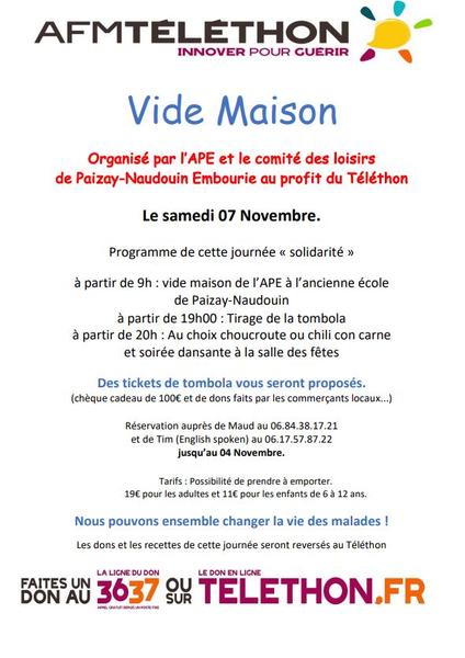 Vide maison
