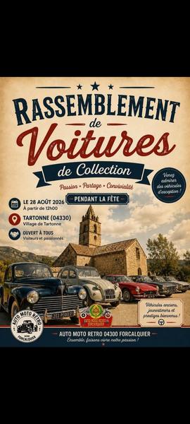 Rassemblement de voitures de collection