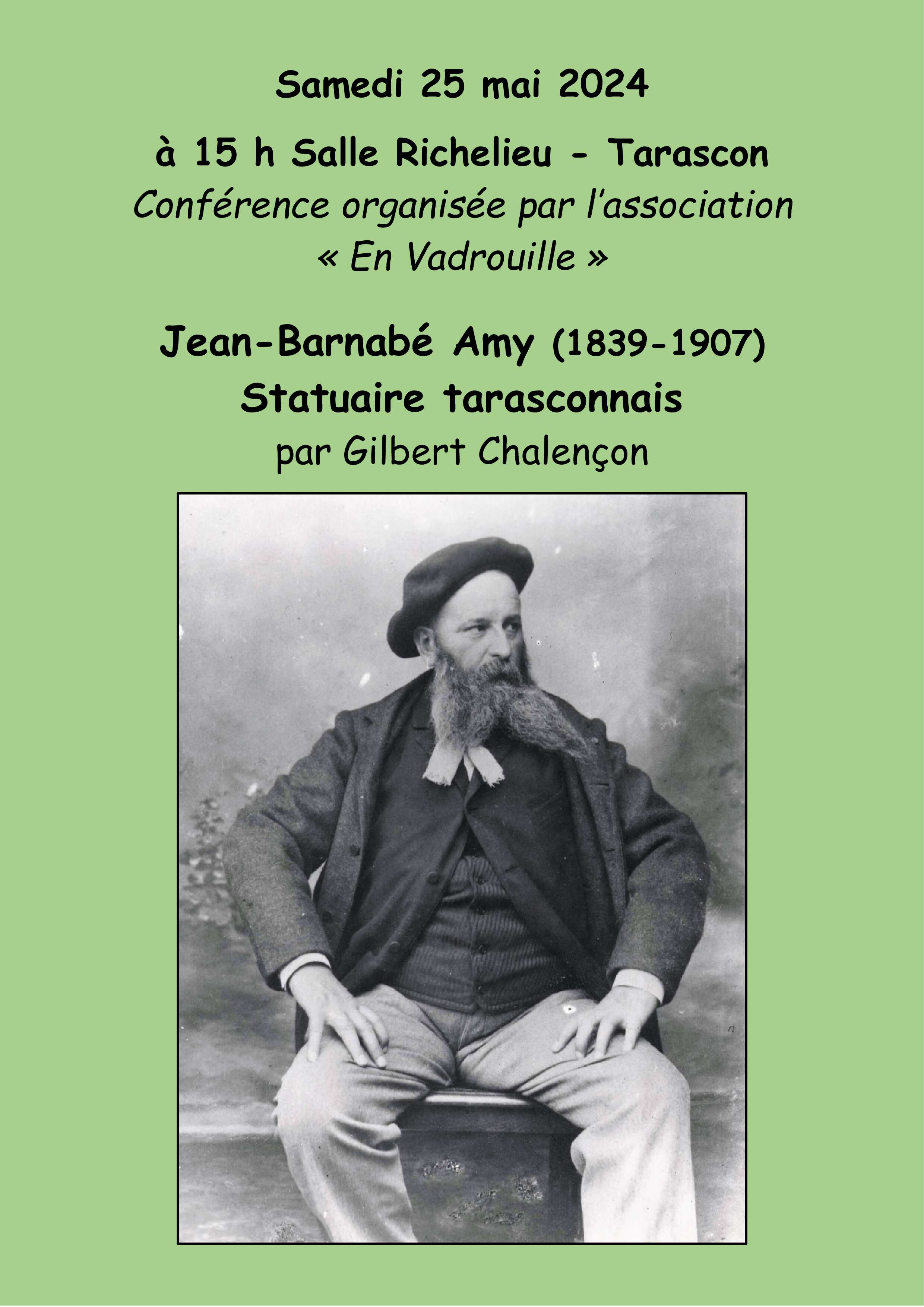 Conférence/Jean-Barnabé Amy/Statuaire Tarasconnais