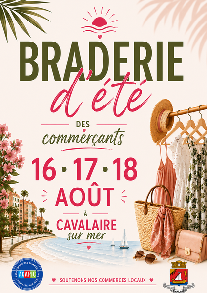 Braderie d'Eté des commerçants_Cavalaire-sur-Mer