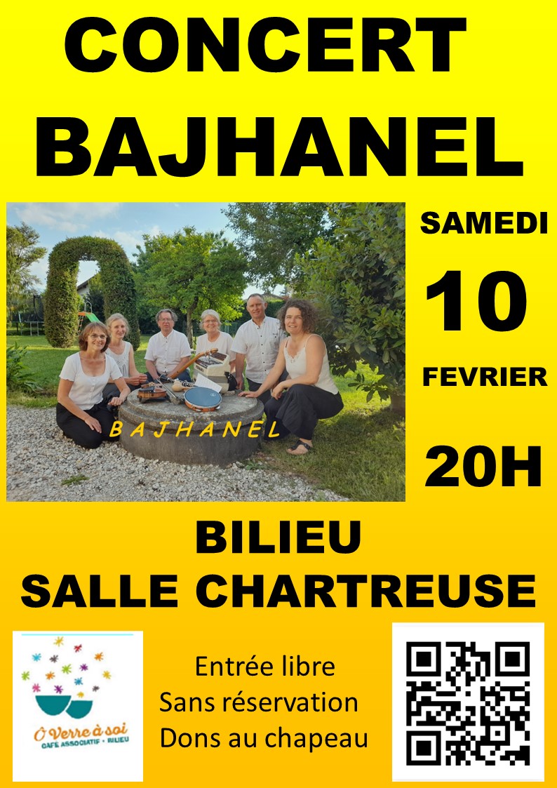 affiche du concert du groupe Bajhanel