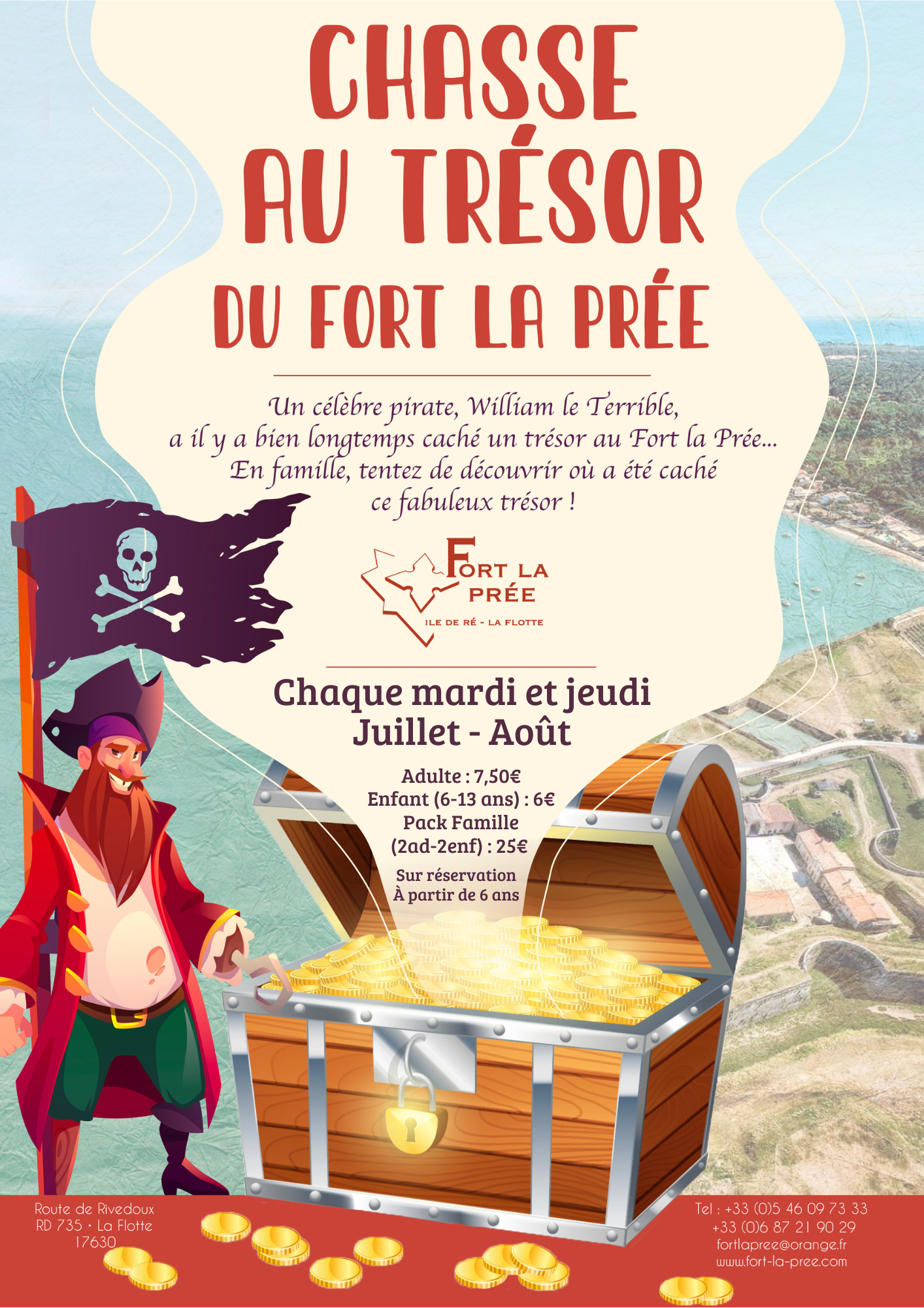 Chasse au trésor au Fort La Prée