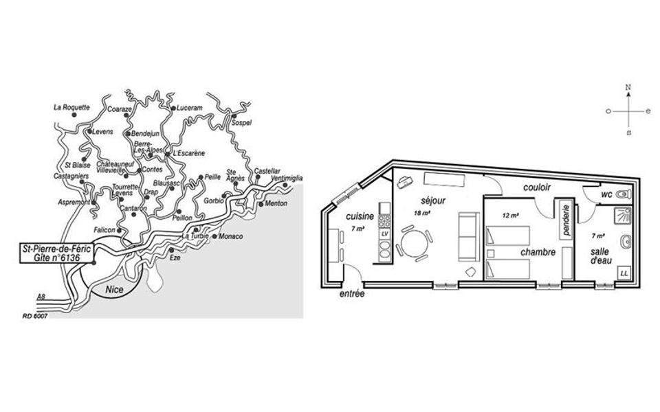 Gîte La Mirandière-Le plan-Nice-Gîtes de France des Alpes-Maritimes