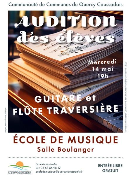 Auditions Classe de Guitare et de Flûte