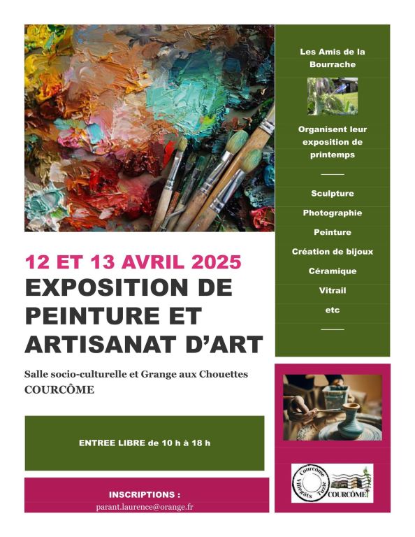Exposition de peintures et artisanat d'art_Courcôme