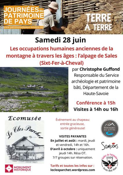 Les Journées du Patrimoine des Pays de Moulin - Ecomusée du Clos Parchet