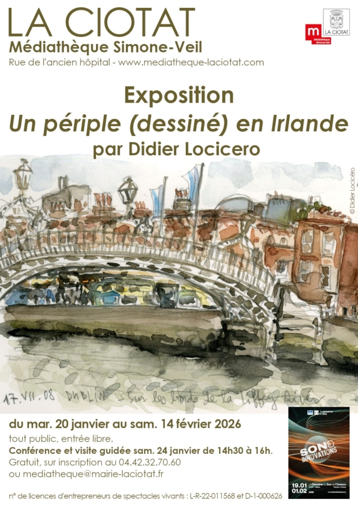Exposition Un périple (dessiné) en Irlande par Didier Locicero