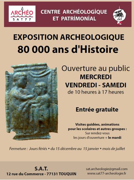 Exposition archéologique et patrimonial: ARCHEO-SAT77 Du 17/1/2024 au 31/7/2025
