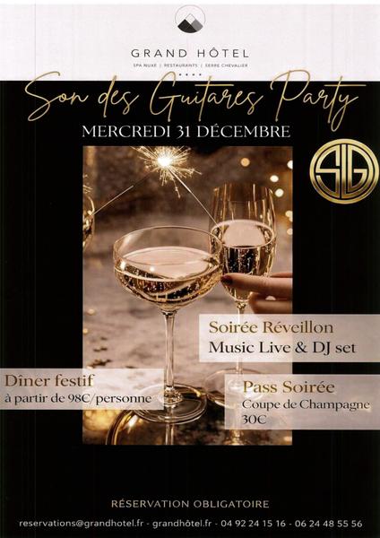 Réveillon au 'Son des Guitares' au Grand Hôtel_Saint-Chaffrey - © @grandhotel