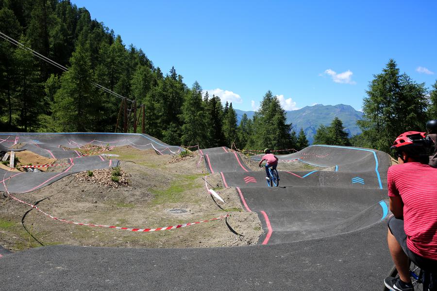 parcours bleu / rouge Pumptrack