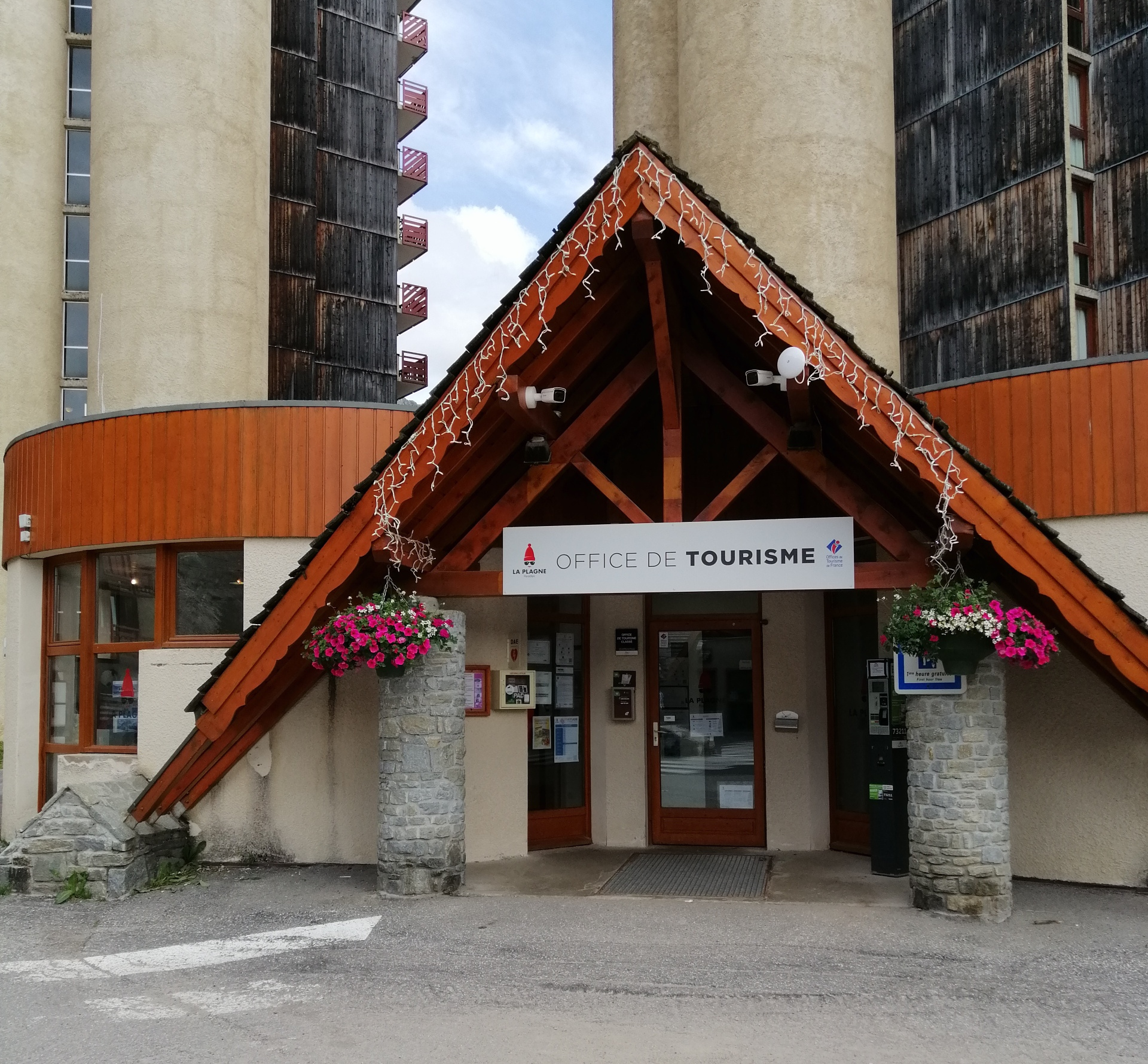 Entrée Bureau d'information Plagne Bellecôte