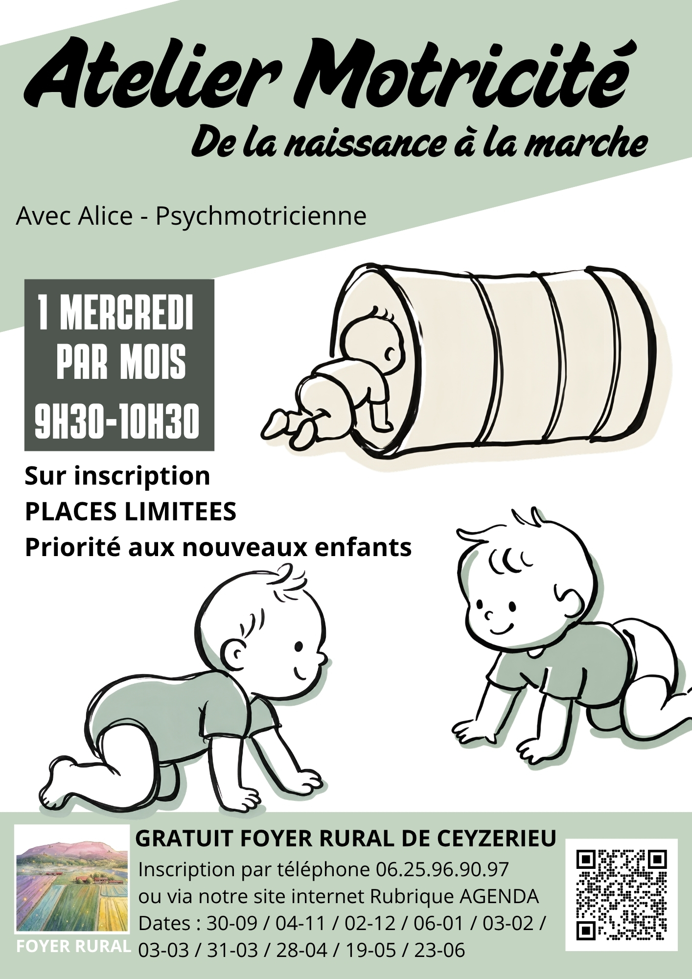 Atelier Motricité : De la naissance à la marche