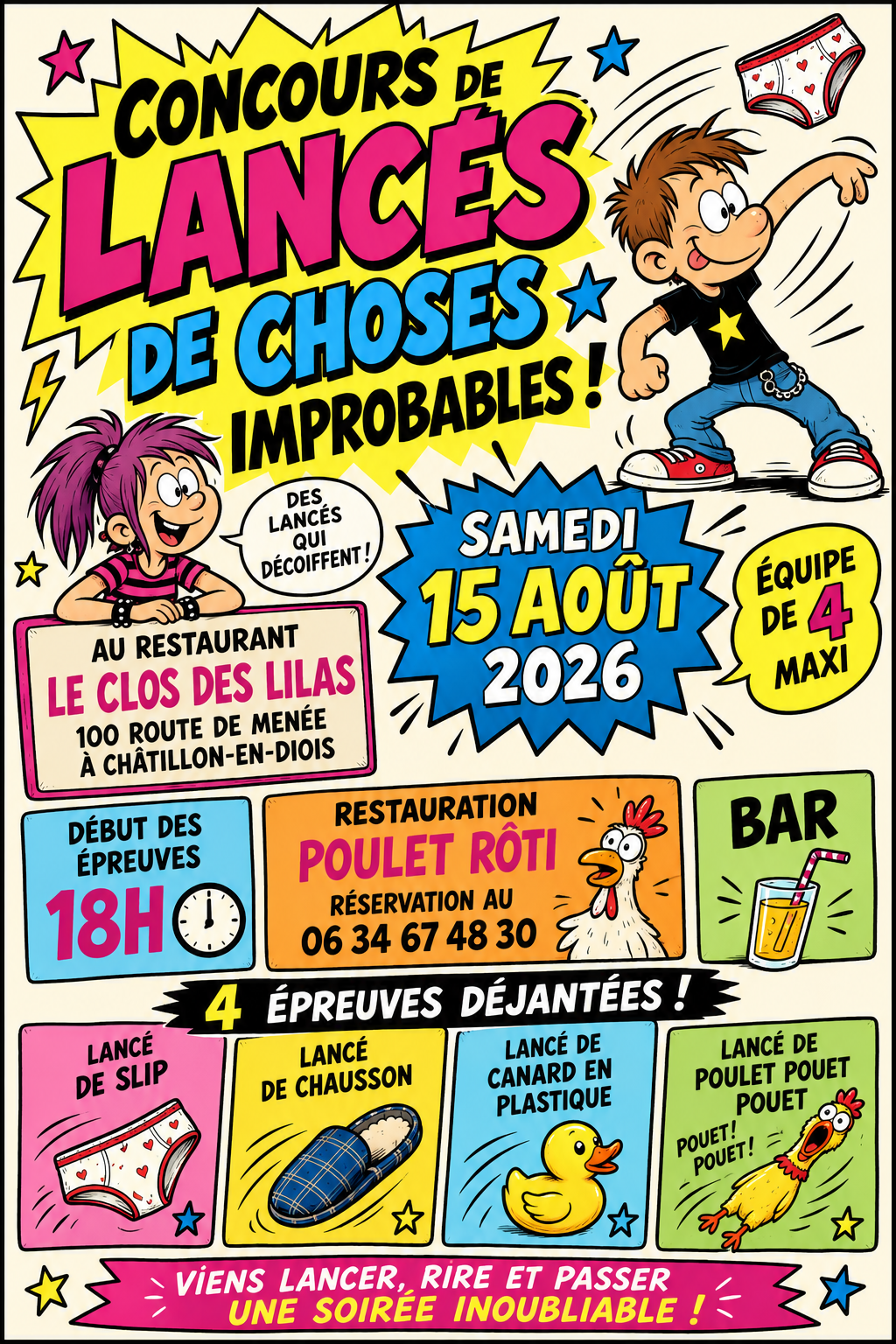 ANNULÉ - Concours de lancés de choses improbables !