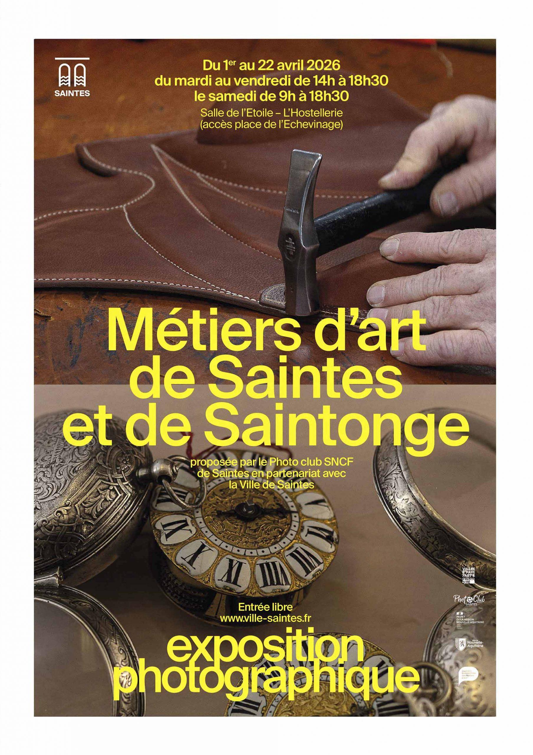 Exposition photographique métiers d’art de Saintes et de Saintonge