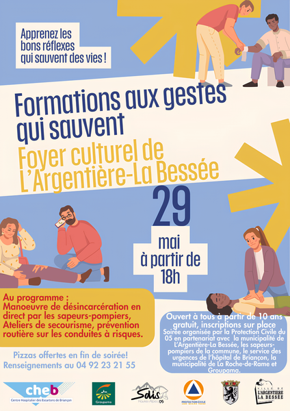 Soirée Formations aux gestes qui sauvent