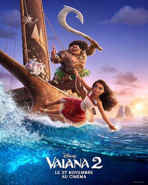 PROJECTION : Vaiana 2 Du 23/12/2024 au 29/1/2025