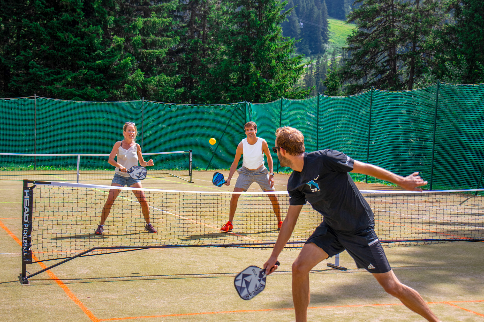 Joueurs sur le terrain