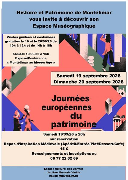 Journées Européennes du Patrimoine : Exposition Au Fil du Rhône et découverte du patrimoine Montilien_Montélimar