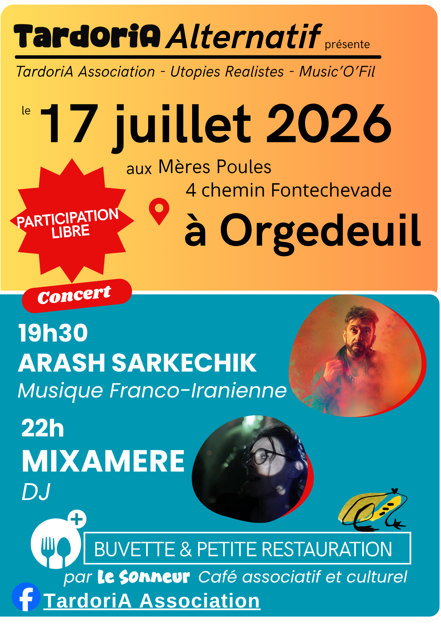 Concert Arash Sarkechik + DJ mixamere