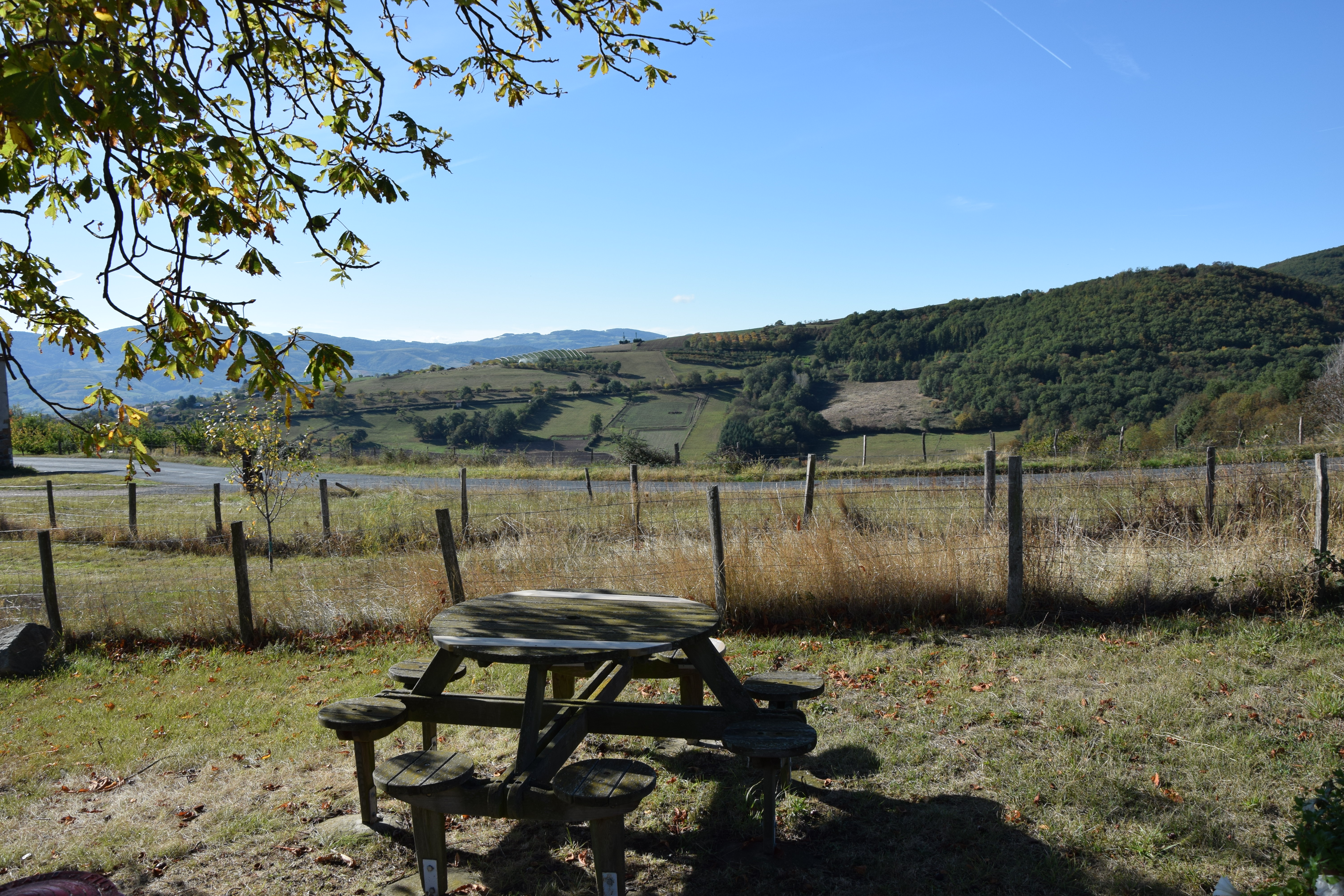 Vue depuis la table de pique-nique du Treve